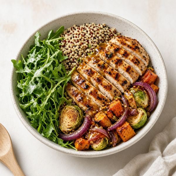 Balsamic Chicken Greens with Grains from Panera Bread menu
