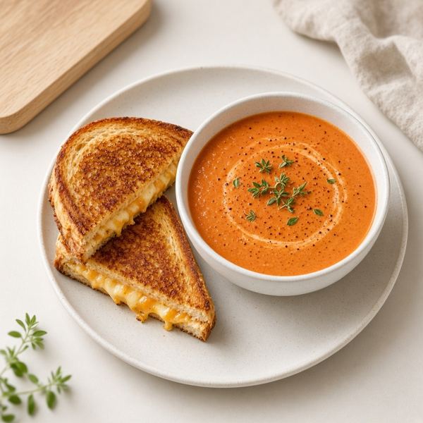 Grilled Cheese & Creamy Tomato Soup from Panera Bread menu