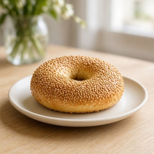 Sesame Bagel from Panera Bread menu