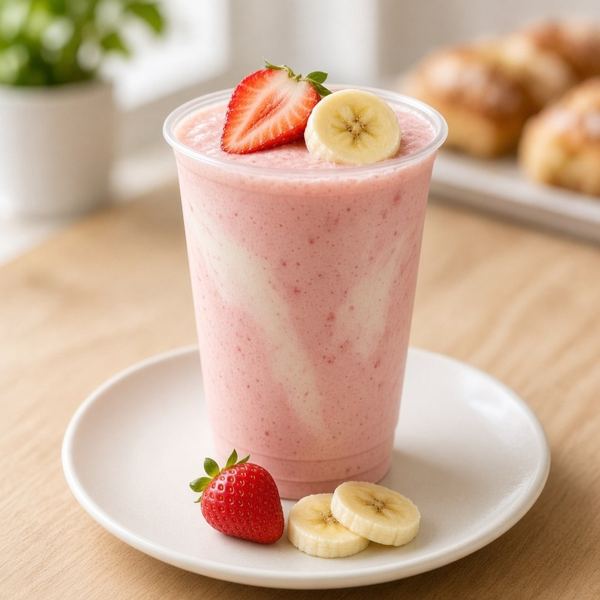 Strawberry Banana Smoothie from Panera Bread menu